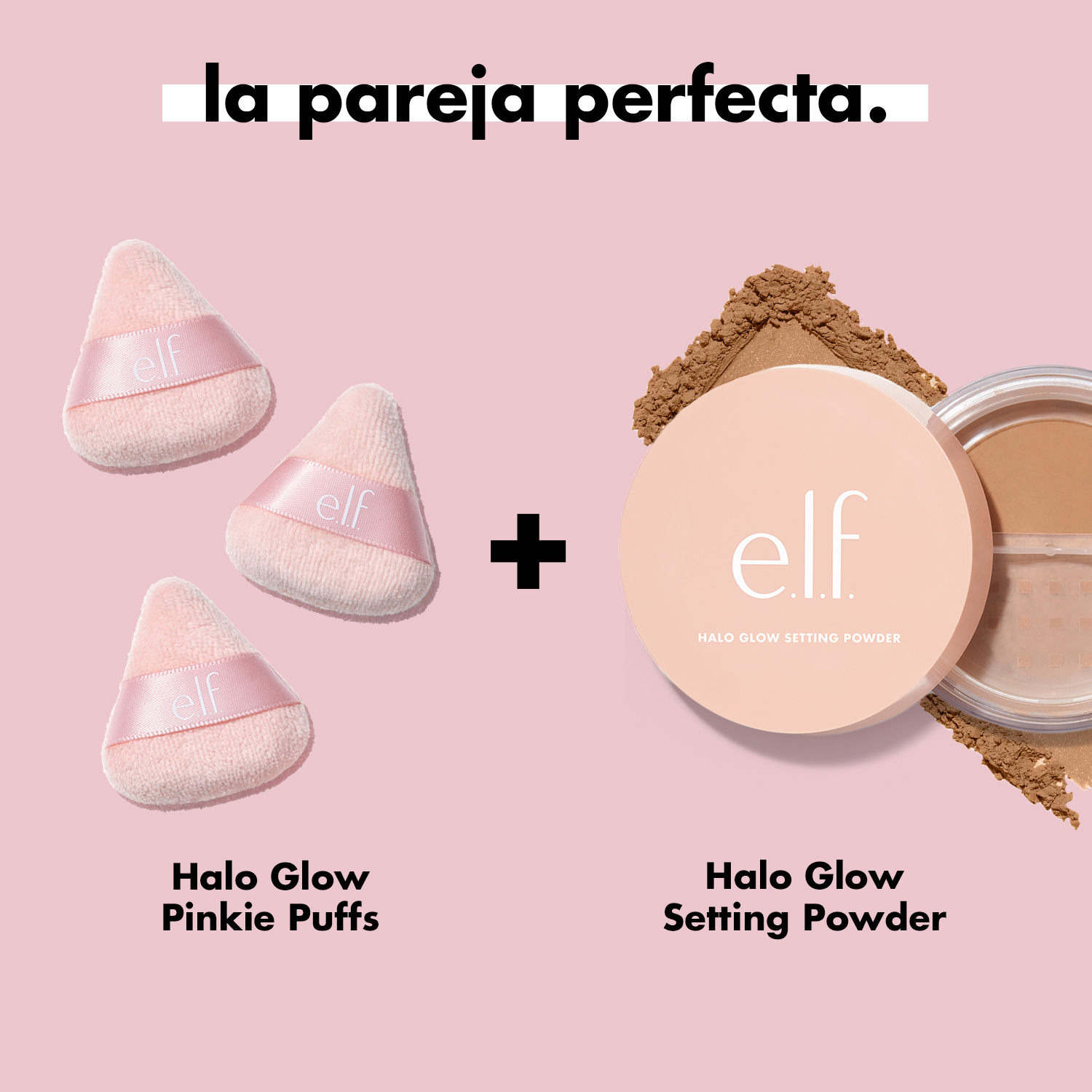 E.L.F. HALO GLOW PINKIE PUFFS (SET DE 3 MINI ESPONJAS DE VELOUR REUTILIZABLES PARA MAQUILLAJE)